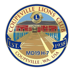 Coupeville Lions Club logo est. 1938- We Serve!