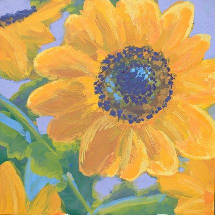 Try Out Gouache and Paint Sunflowers!