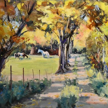 Vivid Energetic Oil and Acrylic Landscapes