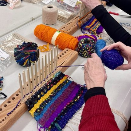 Completed- Intro to Peg Loom Weaving