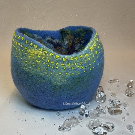 Wet-felted Art Bowl